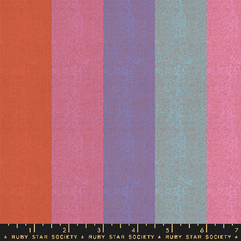 Warp & Weft Ooh Lucky Lucky Poolside Stripe in Peony RS4122 11 - Ruby Star Society Sold by the Half Yard
